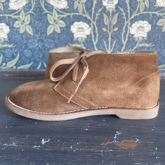 Crewcuts 1990 MacAlister Brown Suede Lace Up Boots - Picture 1 of 10